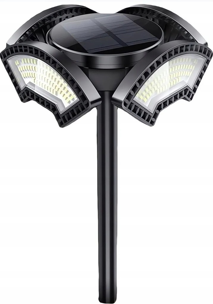 Pronett XJ5152 kerti napelemes 304 Led lámpa 2200mAh, IPX5, 50 cm