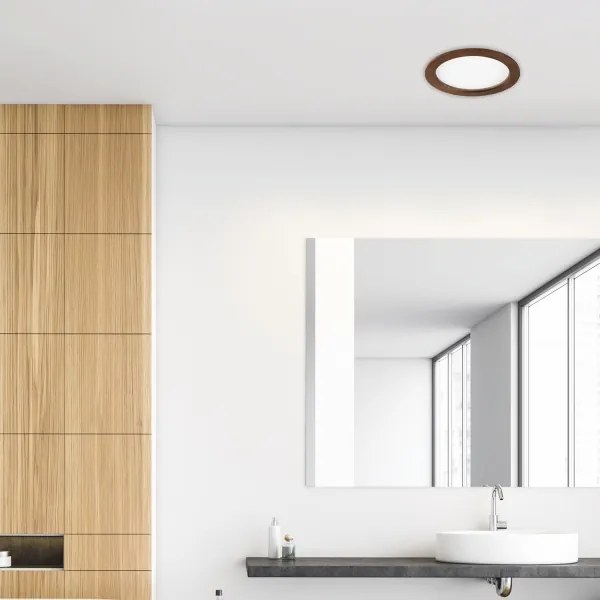 LED Beépíthető lámpa WOODY SPOT LED/23,5W/230V 4000K cseresznye ø 23,5 cm