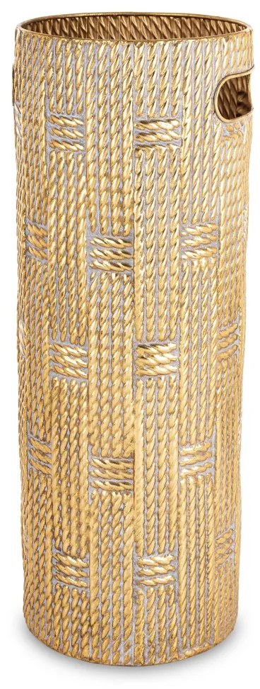 Derby design Esernyőtartó, arany fém, 55x20x20cm