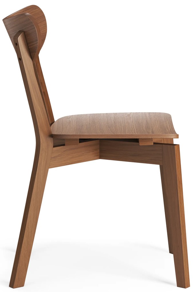 MAZZONI EXPORT ROXY Természetes Dió - RETRO FA SZÉK NAPPALIBA ÉTKEZŐBE KONYHÁBA