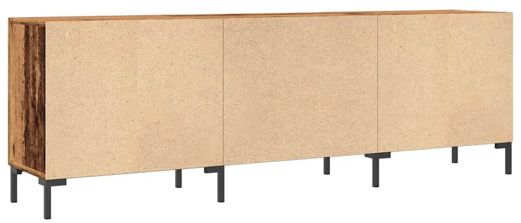 antik fa színű szerelt fa TV-szekrény 150 x 30 x 50 cm