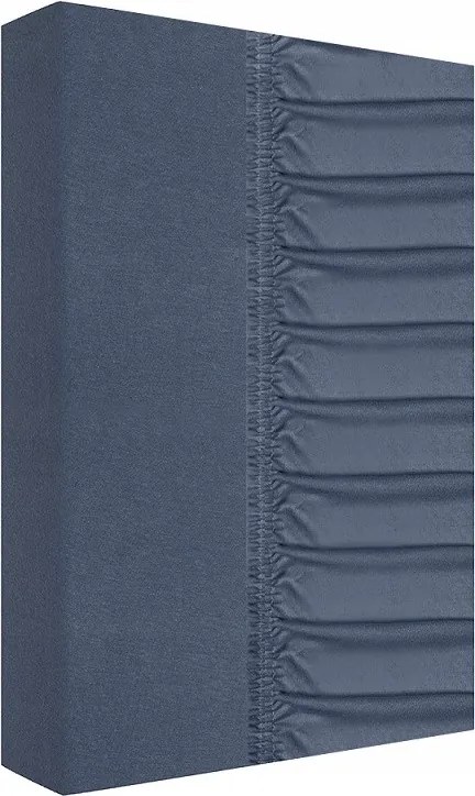 Gumis jersey lepedő vastag 140x200 grafit