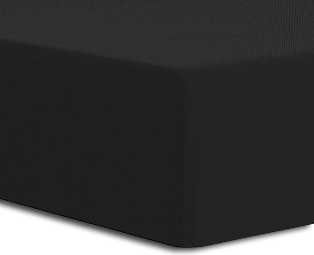 Gumis jersey lepedő elasztánnal 160x200 Darymex fekete