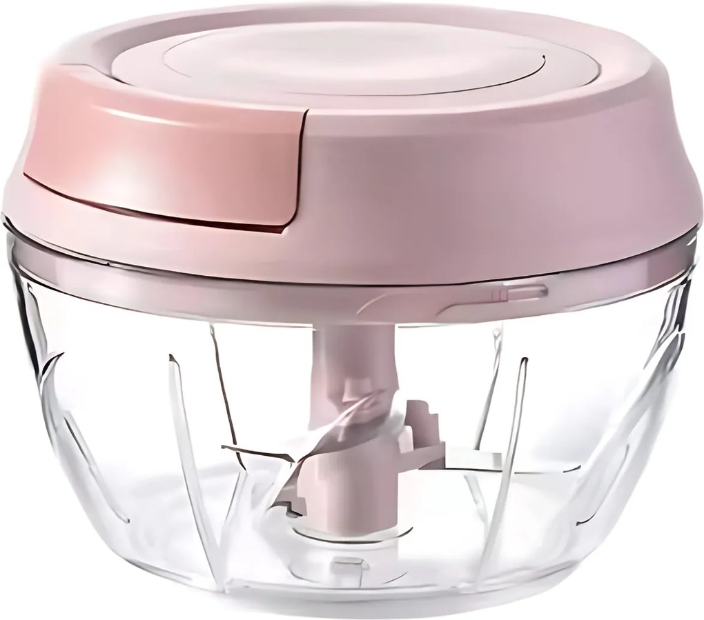 Kézi Aprító Élelmiszer Szeletelő – Aprító Rózsaszín 500ML