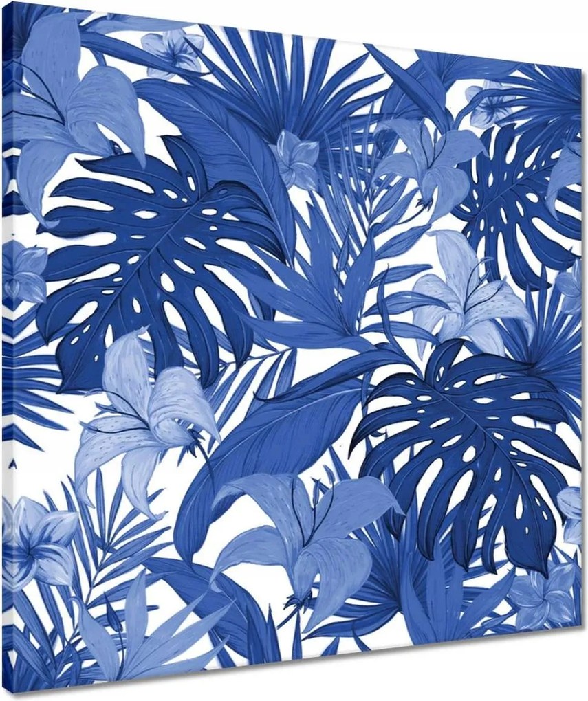 Vászonkép 50x50 Classic Blue Monstera