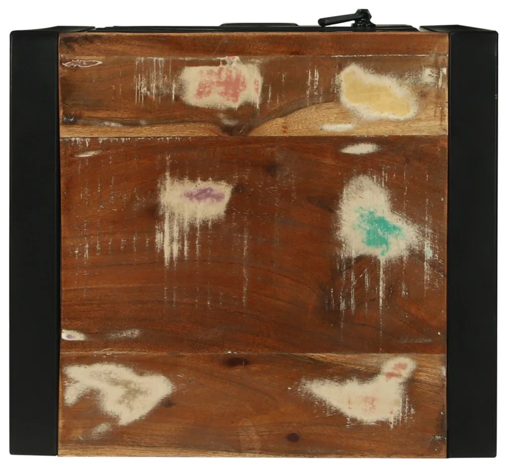 Fürdőszobai Faliszekrény 40x35x90 cm Tömör Fa Újrahasznosított