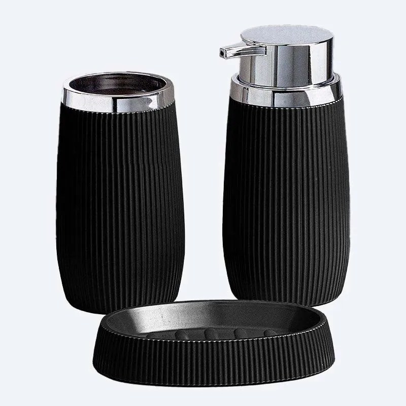 3 részes fürdőszoba szett Szappan adagoló szappantartó bögre