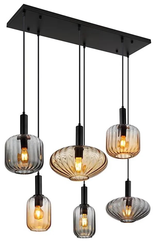 Globo 15719-6 - Kábeles csillár VALLETTA 6xE27/60W/230V