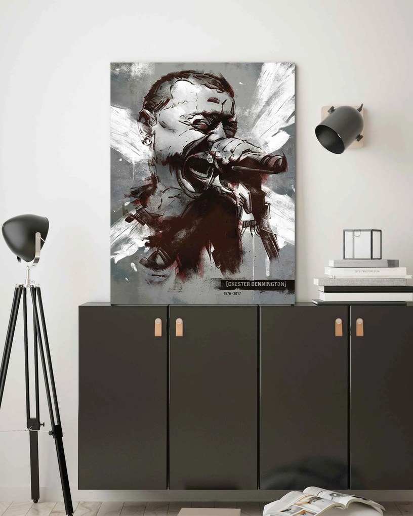 Gario Vászonkép Chester Bennington Linkin Park - Nikita Abakumov Méret: 40 x 60 cm