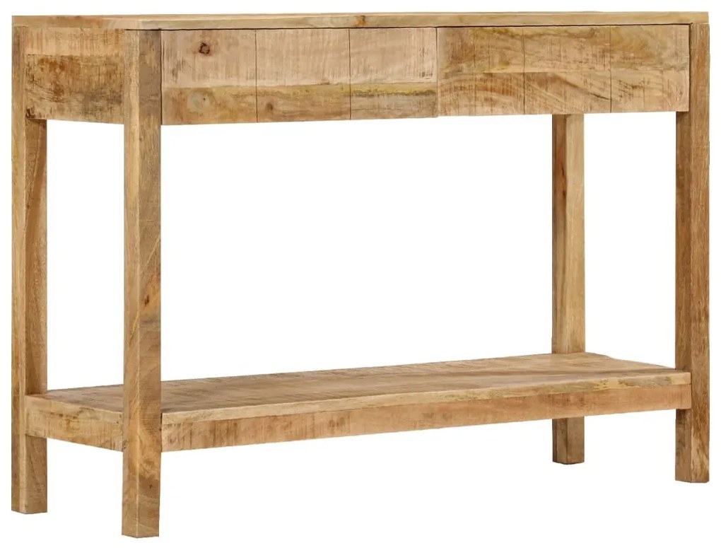 tömör mangófa tálalóasztal 2 fiókkal 110 x 35 x 75 cm