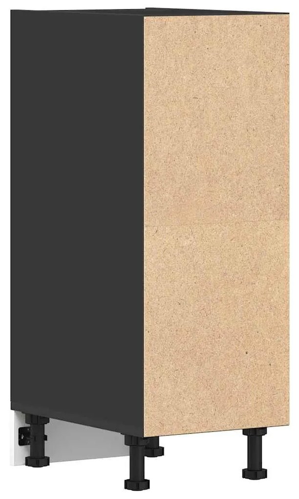 fekete forgácslap alsószekrény 30x44,5x81,5 cm