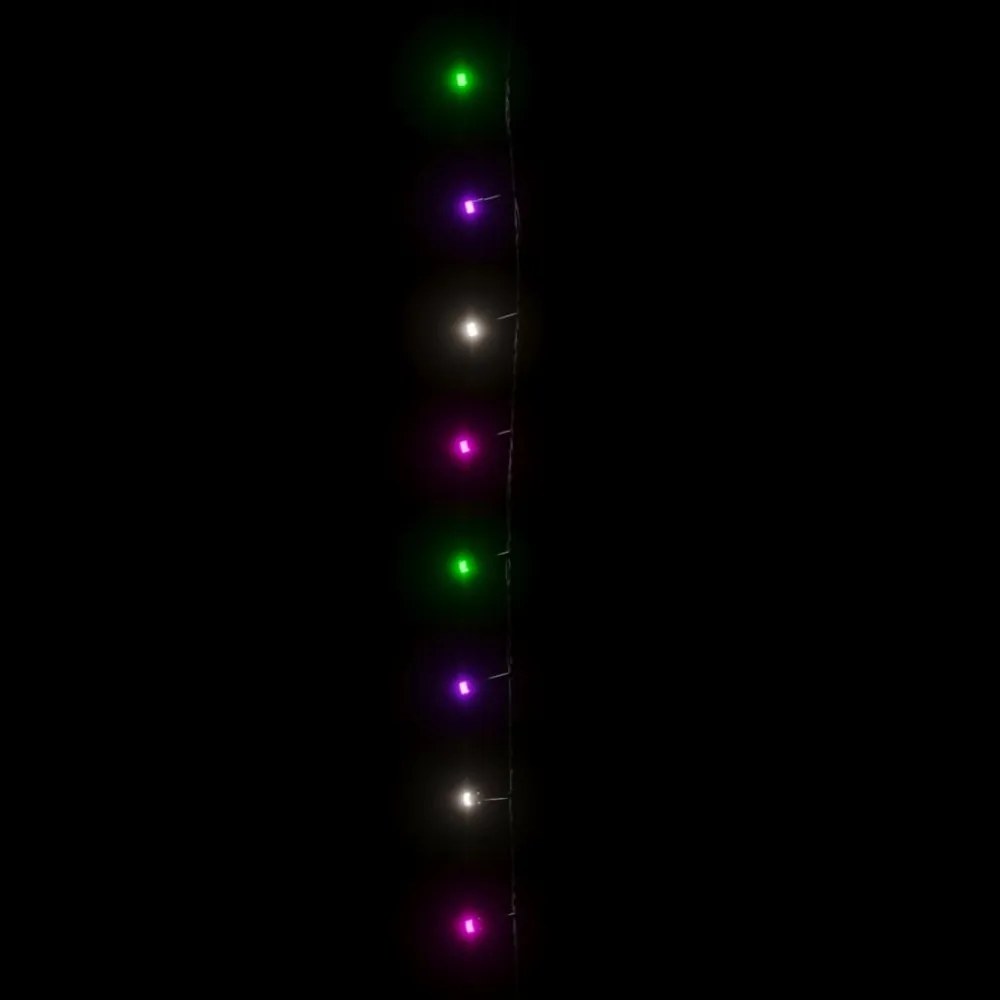 színes pasztell fényű PVC LED-füzér 300 LED-el 30 m