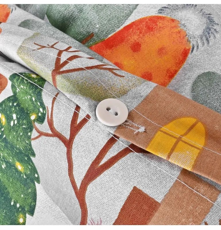 EMI Carol karácsonyi pamut ágyneműhuzat, A standard egyszemélyes ágy szett tartalma: 1x 140x200 + 1x 70x90