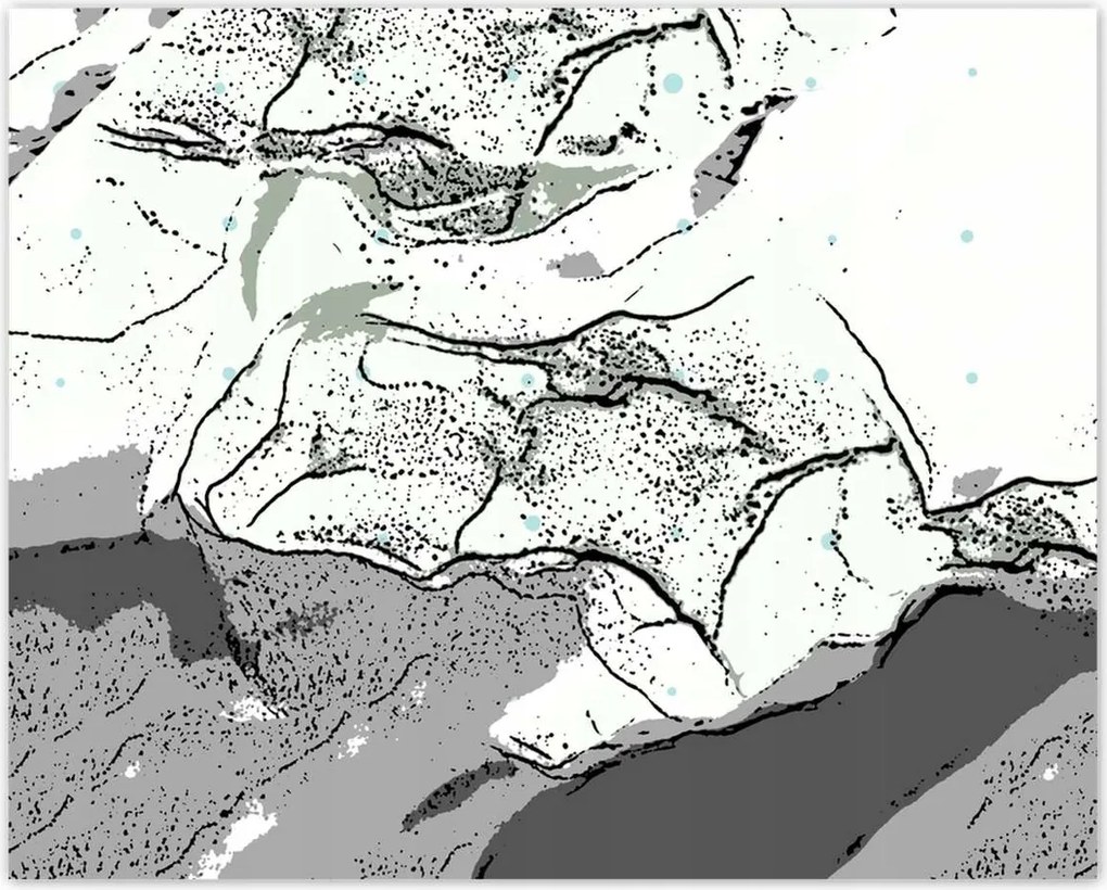 Poszterek 50x40 Absztrakt Természetes mousse
