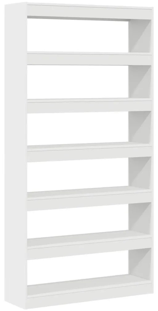 Fehér könyvespolc Fehér Szerelt fa 100 x 30 x 198 cm Polc