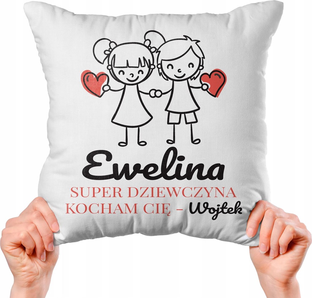 Párna Ajándék Valentin Napra Saját név Kreátor