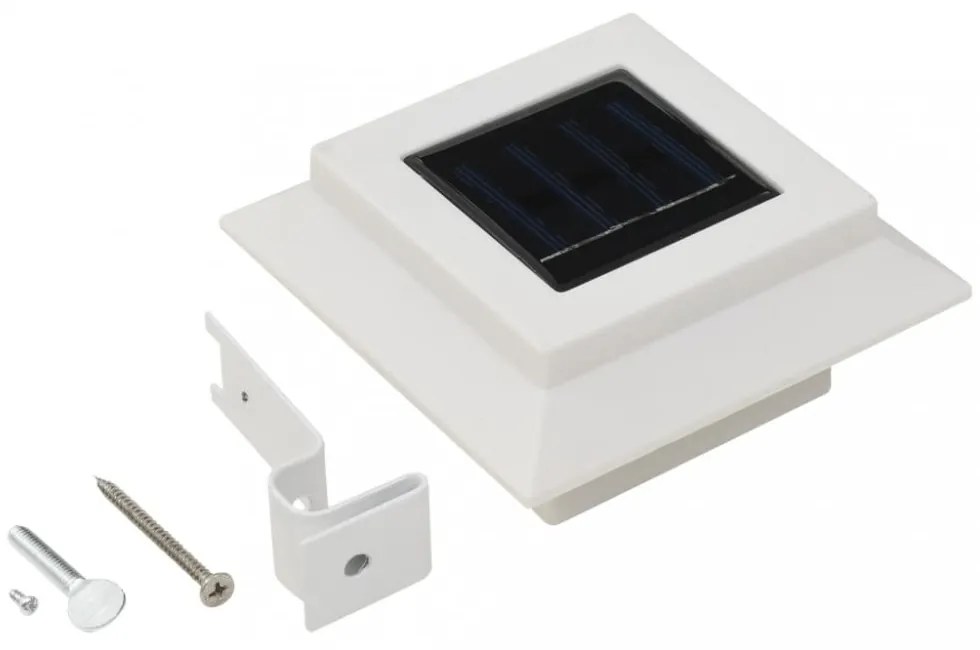12 db fehér négyzet alakú kültéri napelemes LED lámpa 12 cm