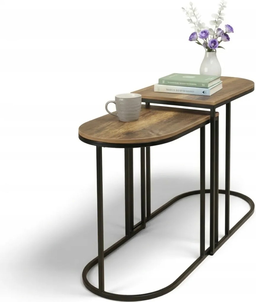 Tandem két oldalsó asztalból álló szett