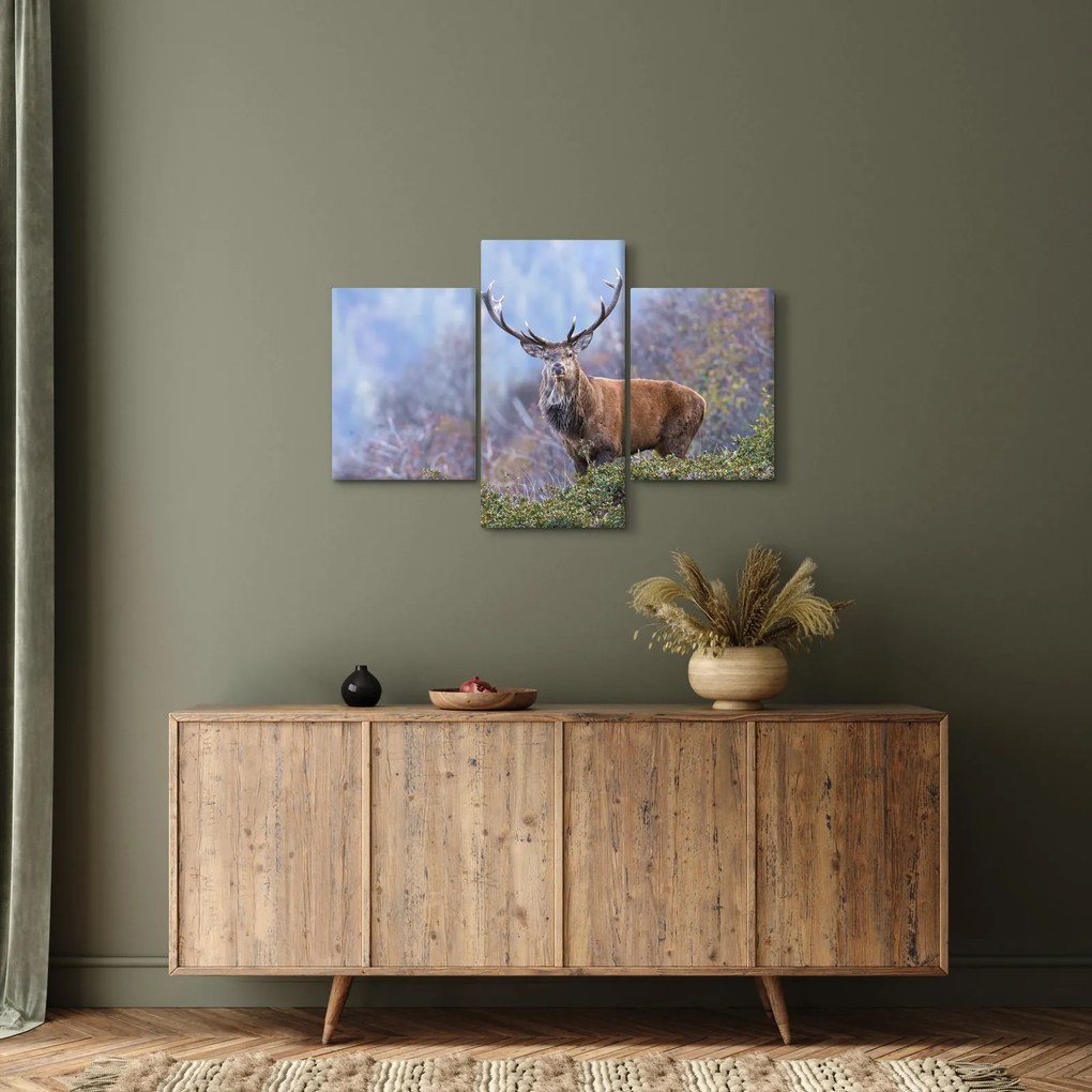 Kép - Szarvasok a tájban (90x60 cm)