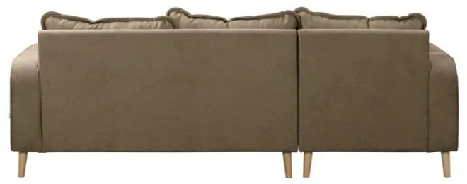 Világosbarna sarokkanapé (bal oldali) Beata – Ropez