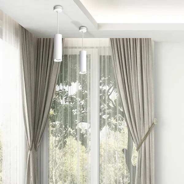 LED RGBW dimmelhető kábeles fürdőszobai függőlámpa TURYN 1xGU10/4,8W/230V IP44 fehér