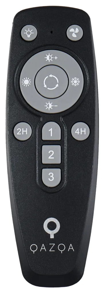 Mennyezeti ventilátor fehér 50 cm LED-del, fényerőszabályzóval és távirányítóval - Maddy