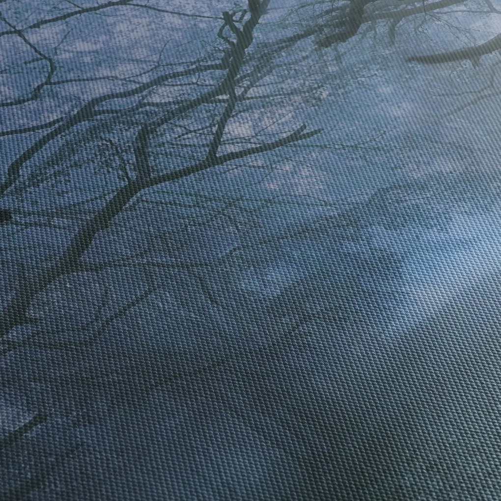 Egy erdő képe a ködben (120x50 cm)