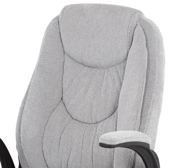Ezüst Szövet Irodai Főnöki Szék, Szinkron Mechanikával. KA-G303 SIL2
