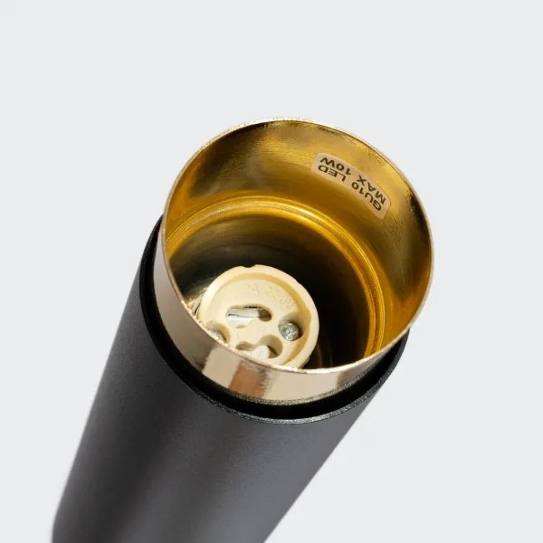 Sollux SL.1411 - Spotlámpa NERO 1xGU10/10W/230V 22,5 cm fekete/arany