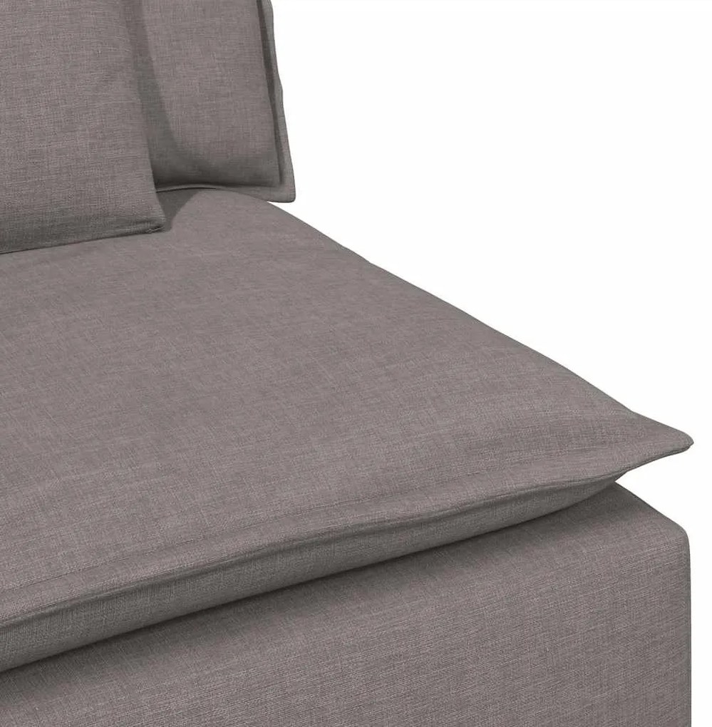 tópszínű moduláris kanapé karfás végmodul párnákkal 100 cm