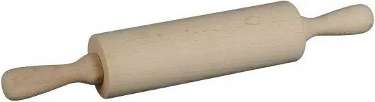 Pizza Tésztahenger Nagy Forgatható Mozgatható Konyhai Fa Hosszú 38cm