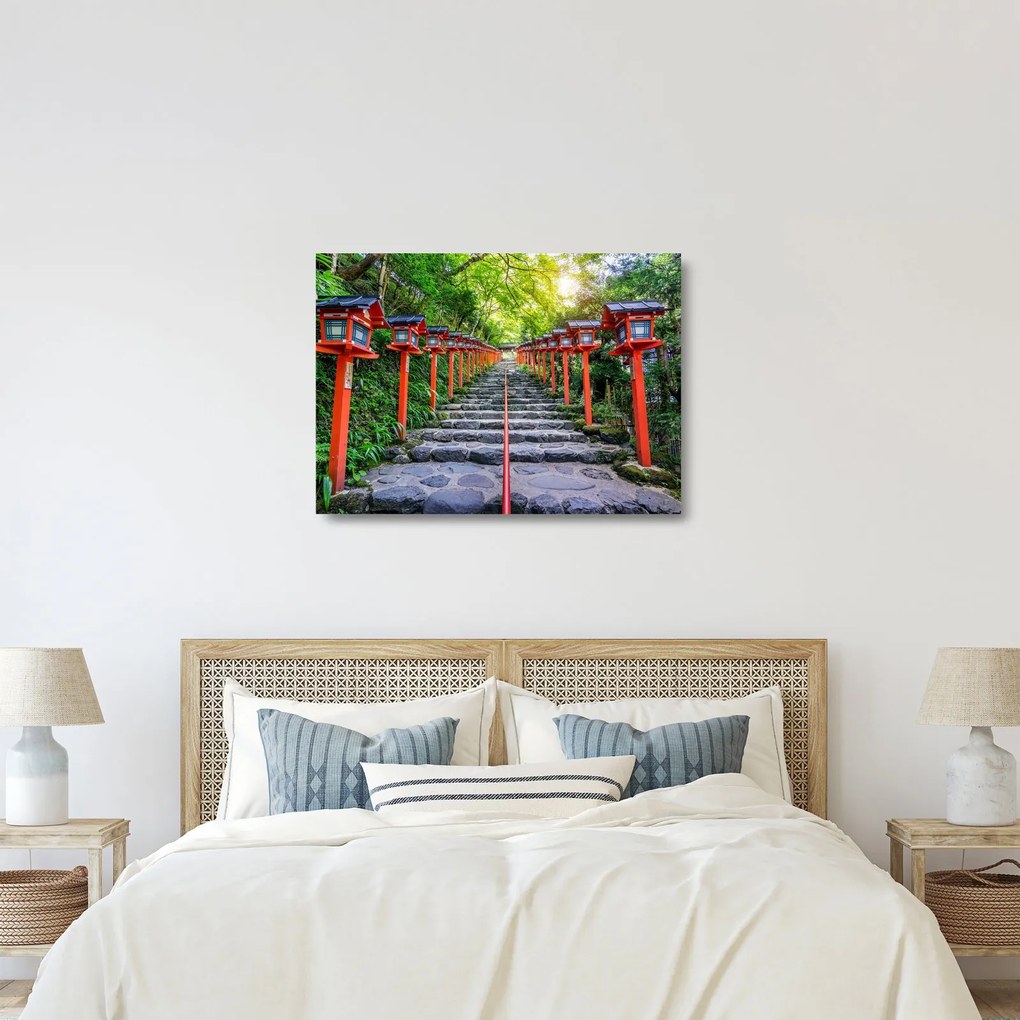 Üveg kép - Kifune szentély (70x50 cm)