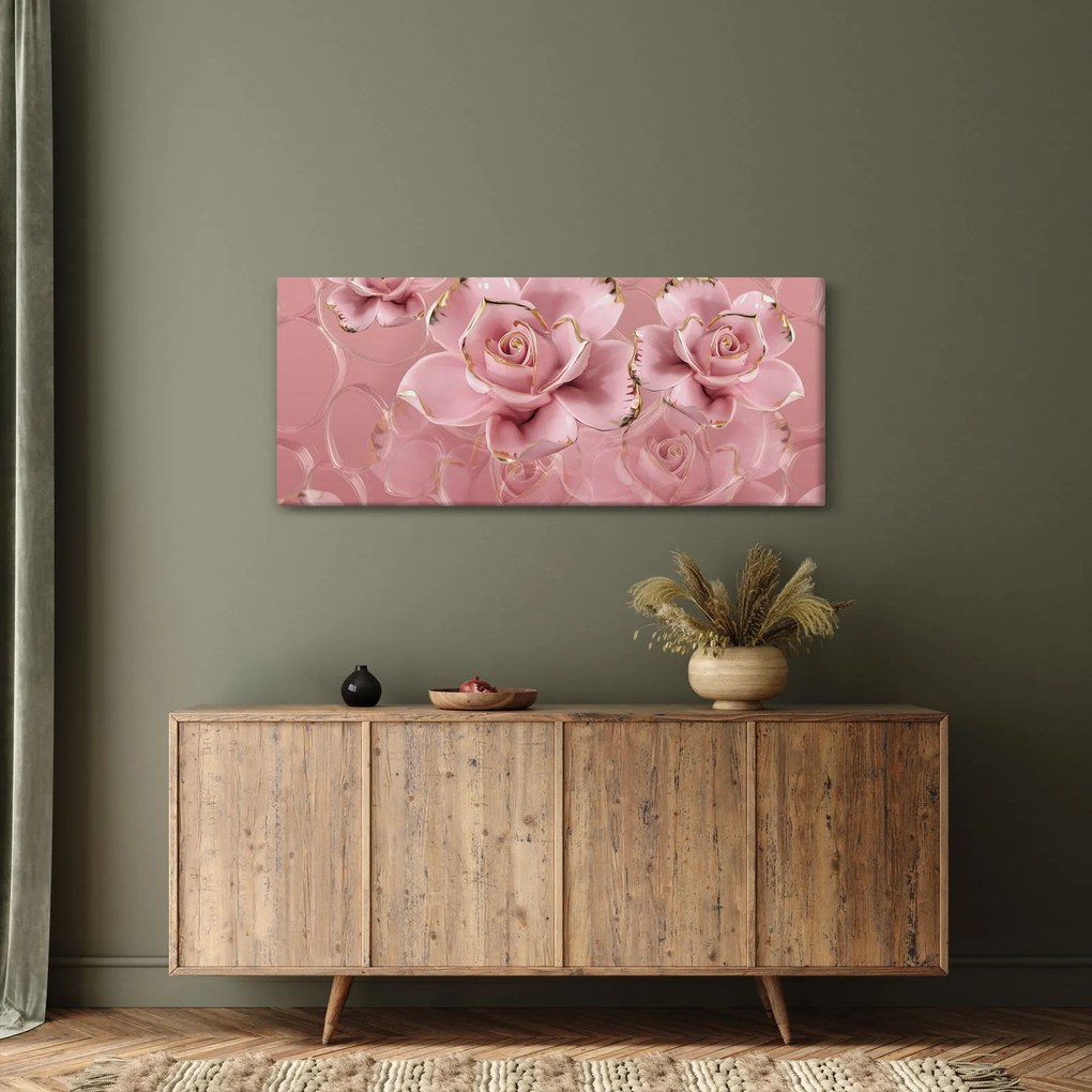 Kép - Virágos dekoráció (120x50 cm)