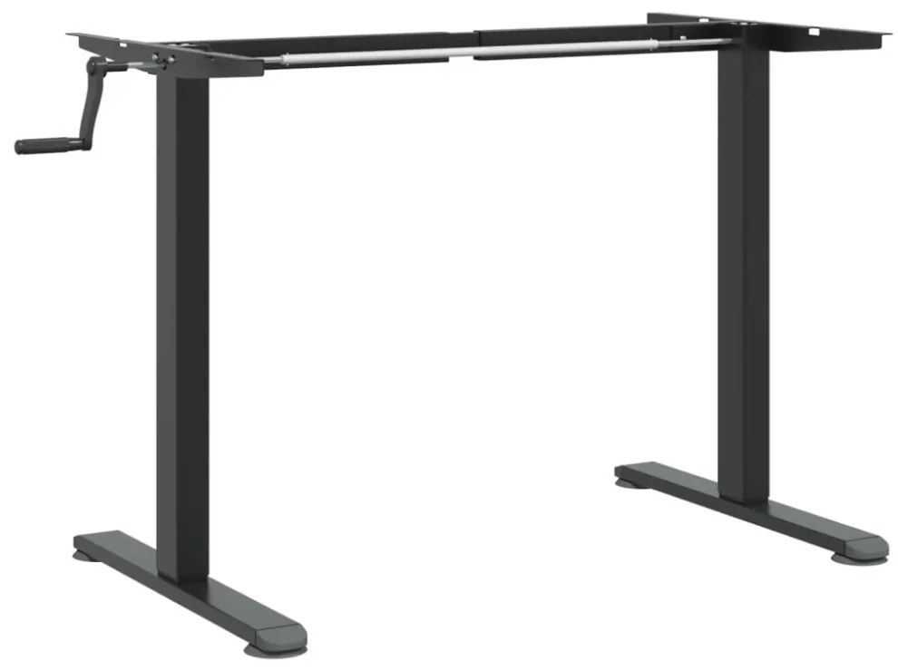 fekete acél állóasztalváz (94-135) x 60 x (70-114) cm