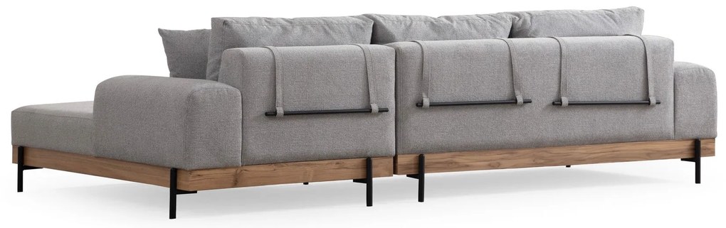 Sarokkanapé Eti Oak Jobbos - Szürke