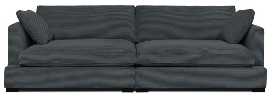 Szürke kordbársony kanapé 266 cm Mobby – Scandic