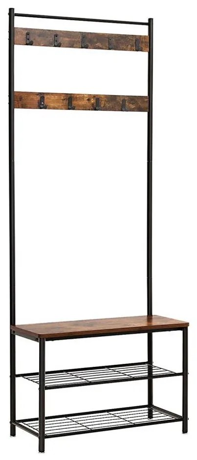 Álló fogas NAVOR barna/fekete