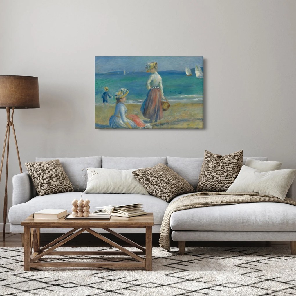 Kép - Auguste Renoir, Figures on the Beach, reprodukciók (90x60 cm)