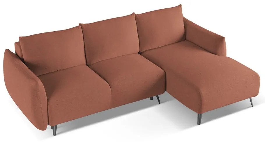Rózsaszín sarokkanapé (jobb oldali) Malie – Makamii