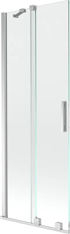 Mexen Velar 2-szárnyú eltolható fürdőkádfal 70 x 150 cm, átlátszó, króm - 896-070-000-01-01