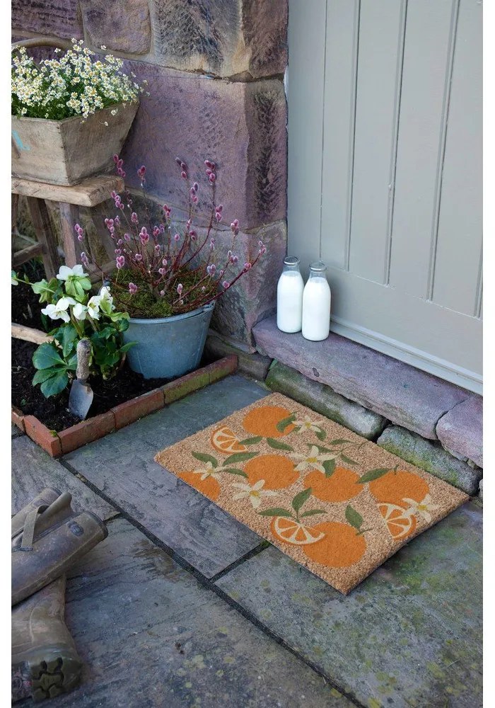 Kókuszrost lábtörlő 40x60 cm Orange – Artsy Doormats
