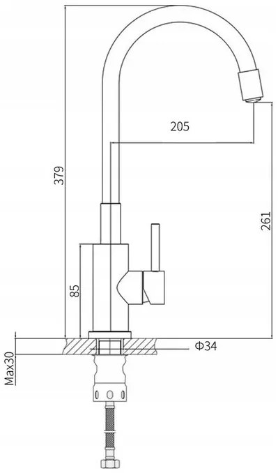 Mexen Bruno - gránit mosogató 79,5x49,5cm + Flex csaptelep, 1kamrás, szürke, 6513791010-71-Flex