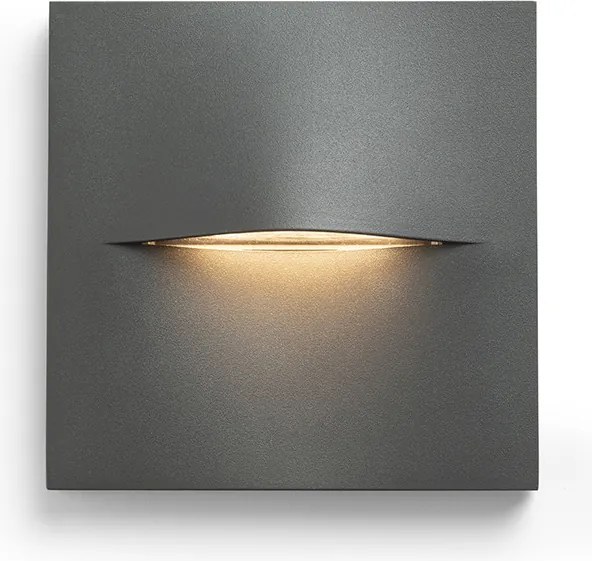 RENDL BOBO SQ fali lámpa antracitszürke 230V LED 3W IP65 3000K