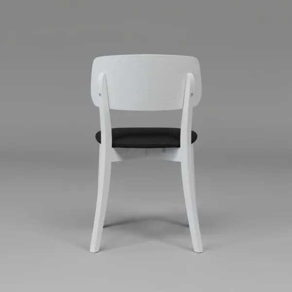 EZRA étkezőszék fehér/fekete