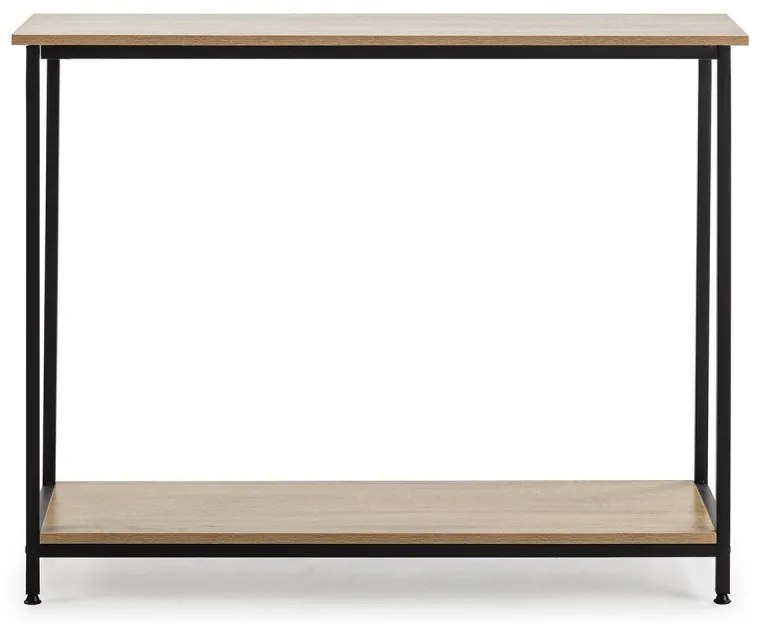 Intenso Home konzolasztal / előszobai lerakóasztal / tálalóasztal 106x35cm (Sonoma tölgy) | Masszív fém váz