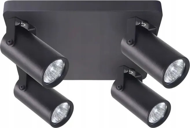 Gary mennyezeti lámpa plafon fekete 4x15W GU10 lámpabúra