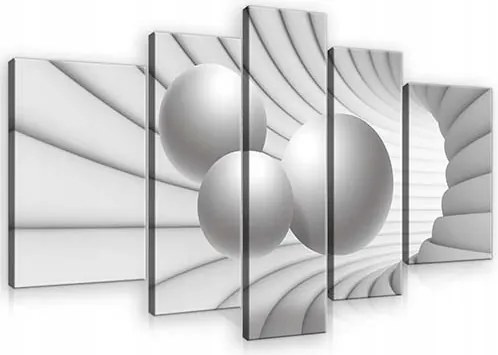 Vászonkép 170x100 Absztrakt geometria gömb alagút mélység tér minimalizmus