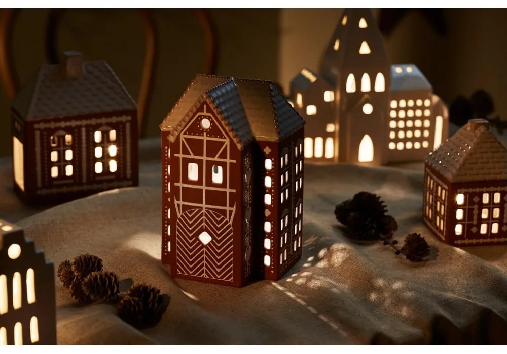 Kerámia gyertyatartó teamécseshez Gingerbread Lighthouse – Kähler Design