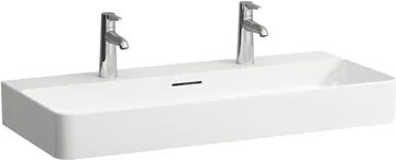 Laufen Val mosdó 95x42 cm fehér színben fényes felülettel két nyílással a csaptelep számára H8102874001071