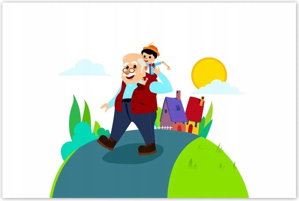 Poszterek 120x80 Fa játékbaba orral